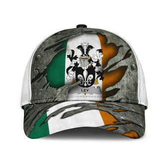 Ley Coat Of Arms Irish Family Crest Hat Classic Cap Hat - Thegiftio UK