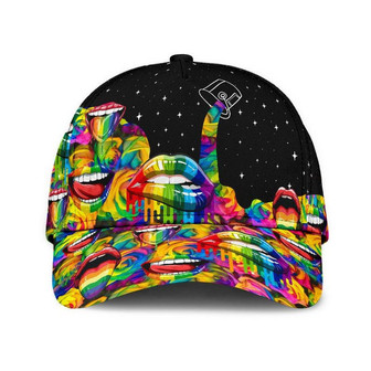 Lgbt Lips Classic Cap Unisex Hat, Gift For Her, Human Cap, Trending Cap, American Cap Hat - Thegiftio UK