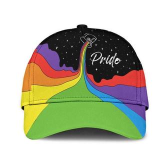 Lgbt Pride Paint Galaxy Hat Classic Cap Gift For Him, Human Cap, Trending Cap, American Cap Hat - Thegiftio UK