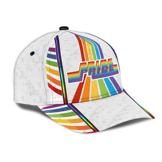Lgbt Pride Rainbow Retro Classic Cap Unisex Hat, Human Cap, Trending Cap, American Cap Hat - Thegiftio