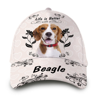Life Is Better With Beagle Hat Classic Cap Hat - Thegiftio UK