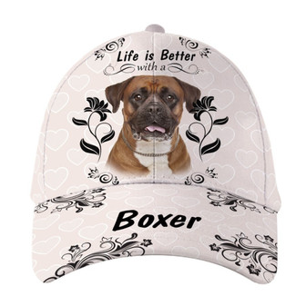 Life Is Better With Boxer Dog Hat Classic Cap Hat - Thegiftio UK