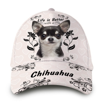 Life Is Better With Chihuahua Hat Classic Cap Hat - Thegiftio UK