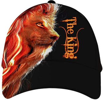 The Lion Black Beautiful Work Printed Unisex Hat Classic Cap, Snapback Cap, Baseball Cap Hat - Thegiftio UK