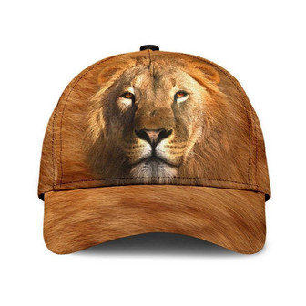 Lion Fur Hat Classic Cap Gift For Him, Strapback Cap, Unisex Cap, Human Cap, Trending Cap, American Cap Hat - Thegiftio UK