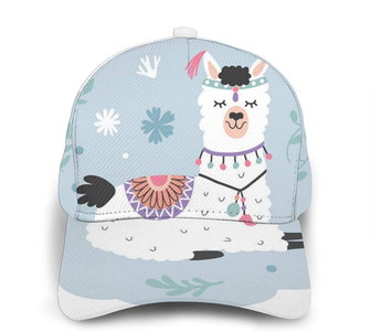 Llama Print Classic Baseball Cap Adjustable Twill Sports Dad Hats for Unisex Hat - Thegiftio