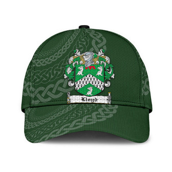 Lloyd Coat Of Arms Irish Family Crest St Patrick's Day Hat Classic Cap Hat - Thegiftio UK