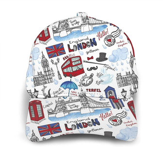 London Classic Baseball Cap Adjustable Twill Sports Dad Hats for Unisex Hat - Thegiftio UK