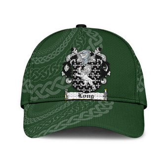 Long Coat Of Arms Irish Family Crest St Patrick's Day Hat Classic Cap Hat - Thegiftio UK