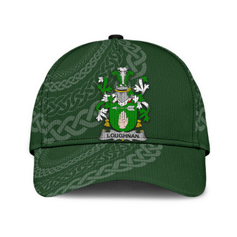 Loughnan Coat Of Arms Irish Family Crest St Patrick's Day Hat Classic Cap Hat - Thegiftio UK