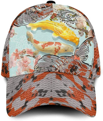 Love Koi Sparkling Glitter Printed Unisex Hat Classic Caps Baseball Caps Hat - Thegiftio UK