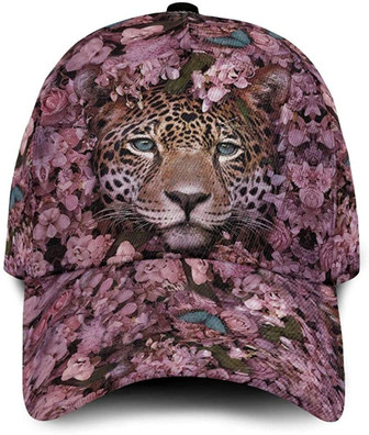 Love Leopard Flowers Beautiful Printed Unisex Hat Classic Caps Baseball Caps Hat - Thegiftio UK