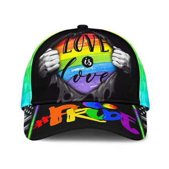 Love Is Love LGBT Pride Cap Hat Classic Cap Hat - Thegiftio UK