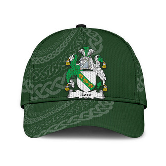 Low Coat Of Arms Irish Family Crest St Patrick's Day Hat Classic Cap Hat - Thegiftio UK