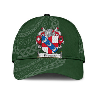 Lynam Coat Of Arms Irish Family Crest St Patrick's Day Hat Classic Cap Hat - Thegiftio UK