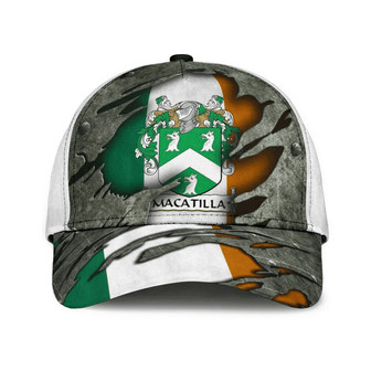 Macatilla Coat Of Arms Irish Family Crest Hat Classic Cap Hat - Thegiftio UK