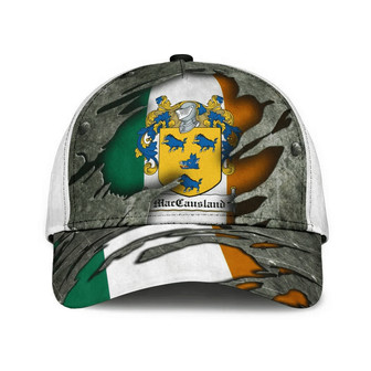 Maccausland Coat Of Arms Irish Family Crest Hat Classic Cap Hat - Thegiftio UK
