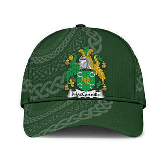 Macconville Coat Of Arms Irish Family Crest St Patrick's Day Hat Classic Cap Hat - Thegiftio