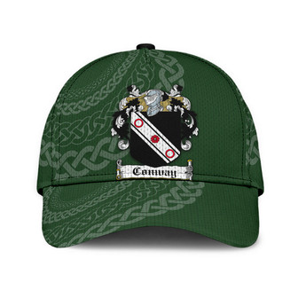 Macconway Coat Of Arms Irish Family Crest St Patrick's Day Hat Classic Cap Hat - Thegiftio UK