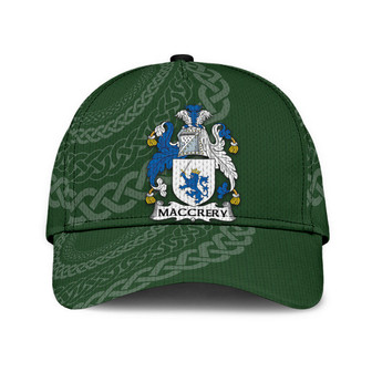 Maccrery Coat Of Arms Irish Family Crest St Patrick's Day Hat Classic Cap Hat - Thegiftio UK