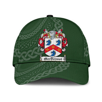 Macdermot Coat Of Arms Irish Family Crest St Patrick's Day Hat Classic Cap Hat - Thegiftio UK