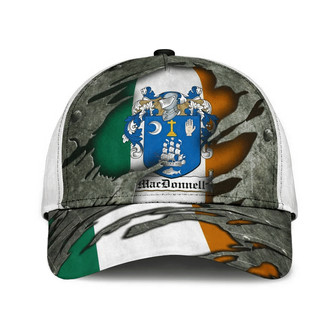 Macdonnell Coat Of Arms Irish Family Crest Hat Classic Cap Hat - Thegiftio UK
