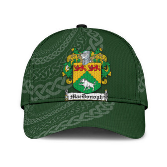 Macdonogh Coat Of Arms Irish Family Crest St Patrick's Day Hat Classic Cap Hat - Thegiftio UK