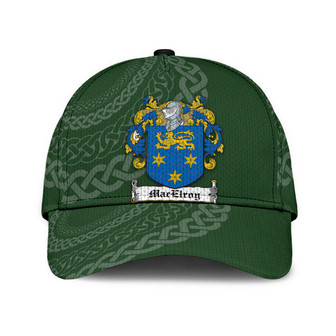 Macelroy Coat Of Arms Irish Family Crest St Patrick's Day Hat Classic Cap Hat - Thegiftio UK