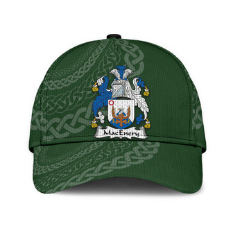 Macenery Coat Of Arms Irish Family Crest St Patrick's Day Hat Classic Cap Hat - Thegiftio UK