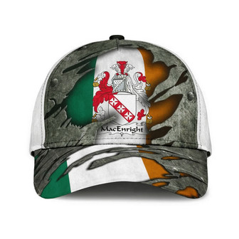 Macenright Coat Of Arms Irish Family Crest Hat Classic Cap Hat - Thegiftio UK
