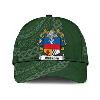 Macevoy Coat Of Arms Irish Family Crest St Patrick's Day Hat Classic Cap Hat - Thegiftio UK