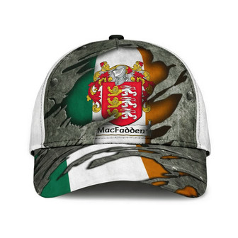 Macfadden Coat Of Arms Irish Family Crest Hat Classic Cap Hat - Thegiftio UK