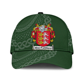 Macfadden Coat Of Arms Irish Family Crest St Patrick's Day Hat Classic Cap Hat - Thegiftio UK