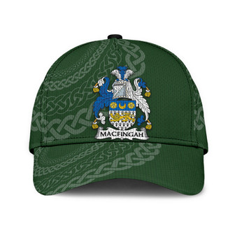 Macfingah Coat Of Arms Irish Family Crest St Patrick's Day Hat Classic Cap Hat - Thegiftio UK