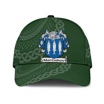 Macgahan Coat Of Arms Irish Family Crest St Patrick's Day Hat Classic Cap Hat - Thegiftio UK