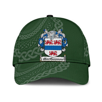 Macgannon Coat Of Arms Irish Family Crest St Patrick's Day Hat Classic Cap Hat - Thegiftio UK