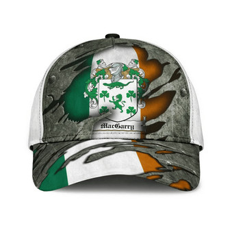 Macgarry Coat Of Arms Irish Family Crest Hat Classic Cap Hat - Thegiftio UK