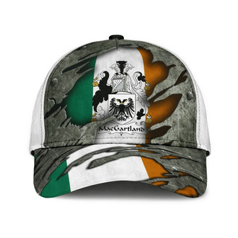 Macgartland Coat Of Arms Irish Family Crest Hat Classic Cap Hat - Thegiftio UK