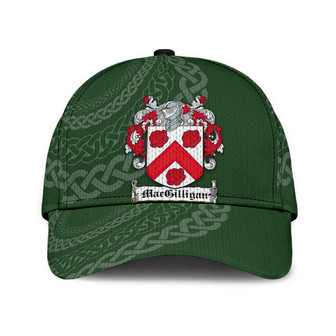 Macgilligan Coat Of Arms Irish Family Crest St Patrick's Day Hat Classic Cap Hat - Thegiftio UK