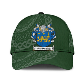 Macshanly Coat Of Arms Irish Family Crest St Patrick's Day Hat Classic Cap Hat - Thegiftio UK