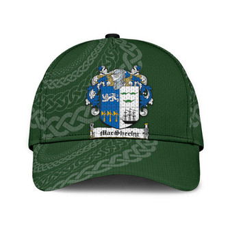 Macsheehy Coat Of Arms Irish Family Crest St Patrick's Day Hat Classic Cap Hat - Thegiftio UK