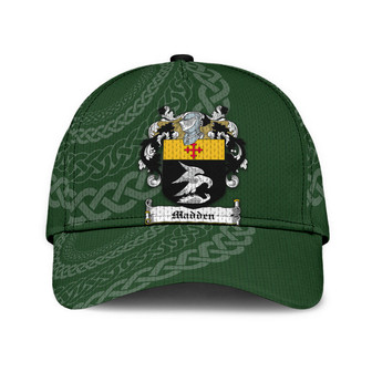 Madden Coat Of Arms Irish Family Crest St Patrick's Day Hat Classic Cap Hat - Thegiftio UK