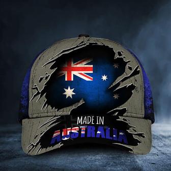 Made In Australia Hat Old Retro Australian Flag Baseball Cap Unique Patriotic Gift Hat - Thegiftio UK