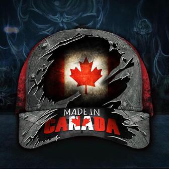 Made In Canada Canadian Flag Vintage Hat Old Retro Patriotic Proud Being Canadian Merch Hat Classic Cap Hat - Thegiftio UK