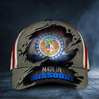 Made In Missouri Hat Vintage Missouri Flag Cap Patriotic Gifts For Veterans Hat Classic Cap Hat - Thegiftio UK