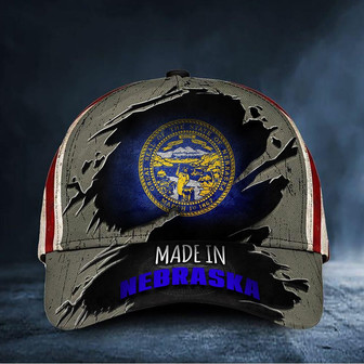 Made In Nebraska Hat Great Seal Of The State Of Nebraska Cap Patriotic Gifts Hat - Thegiftio UK