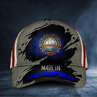 Made In New Hampshire Hat Seal Of The State Of New Hampshire Cap Patriotic Gifts For Him Hat - Thegiftio UK