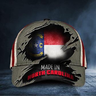 Made In 	North Carolina Hat Patriotic American Flag Cap Unique Gift Ideas For Dad Hat - Thegiftio UK