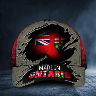 Made In Ontario Hat Patriotic Canadian Flag Cap Unique Gifts For Brother Hat - Thegiftio UK