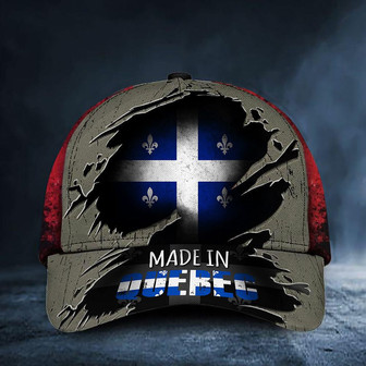 Made In Quebec Flag Hat Old Retro Canadian Flag Cap Patriot Gifts Hat Classic Cap Hat - Thegiftio UK